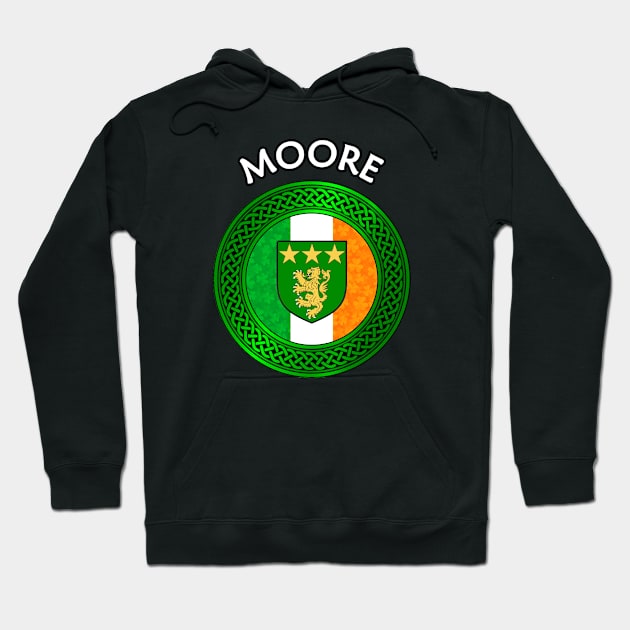 Irish Flag Shamrock Celtic Knot - Moore Hoodie by Taylor'd Designs